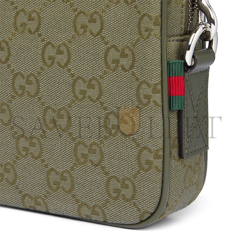 GUCCI GG CANVAS SMALL CROSSBODY BAG 834802 (23*15*5cm) GUCCI GG CANVAS SMALL CROSSBODY BAG 834802 (23*15*5cm)